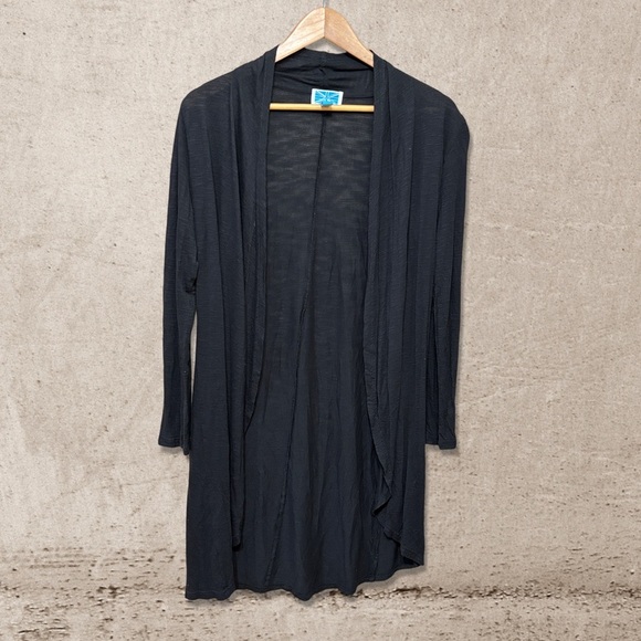 Black Survival Open-Front Cardigan - Picture 1 of 3